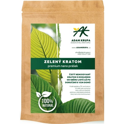 Krupa Kratom Zelený Kratom premium Nano prášek 1000 g – Hledejceny.cz