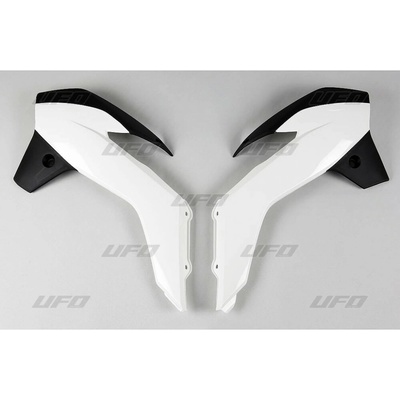 UFO kryty chladiče KTM SX 13-17 barva OEM 17 (bílá/černá)