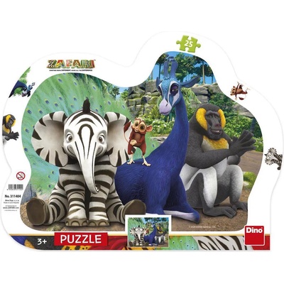 Dino - Puzzle Zafari 25 dielikov - 1 - 39 piese