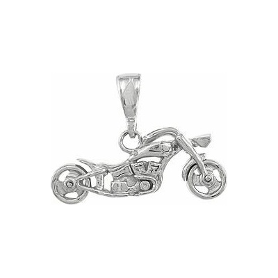 Infinitysilver Stříbrný přívěsek motorka chopper 441457