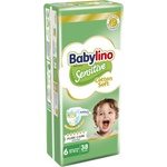 Babylino Бебешки пелени Babylino - Sensitive, Cotton Soft, VP, размер 6, 13-18 kg, 38 броя (826101) - ozone