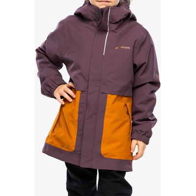 Dětská bunda Vaude Kids Campfire 3in1 Jacket - blackberry/brown