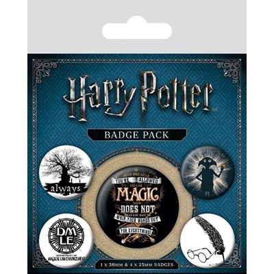 Pyramid International Sada placek Harry Potter Symbols 5 ks