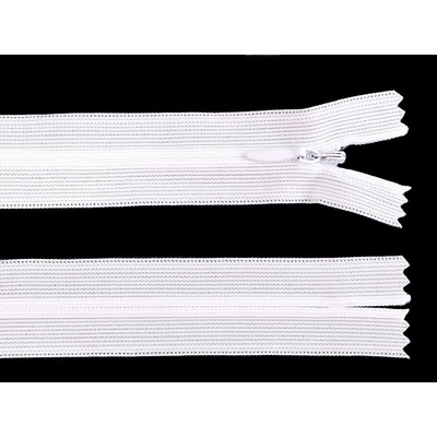 Stoklasa Spirálový zip skrytý No 3 délka 50 cm dederon Balení: 1 ks, Varianta: 101 bílá 101 bílá