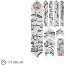All Mountain Style Frame Guard Extra ochranné polepy na rám, RedBull/hardline/dark grey