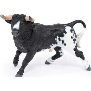 Image 1 of Papo Фигурка Papo Farmyard friends - Испански бик, черно-бял (51184)