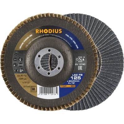 RHODIUS Lamelový brusný kotouč LSZ FB 125 x 22,23 TOPline 211332