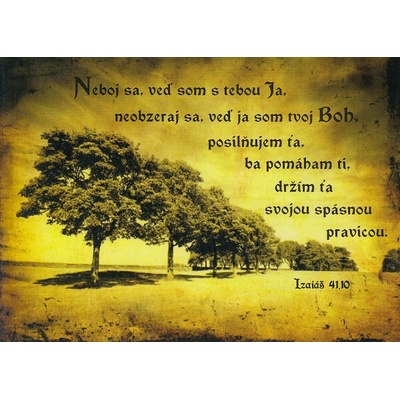 Pohľadnica: Neboj sa, veď som s tebou Ja...