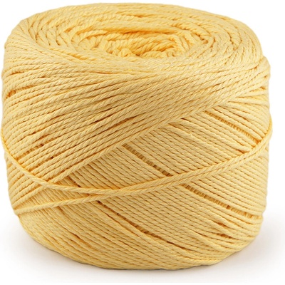 Prima-obchod Bavlněná příze macrame Ø2 mm rozčesávací, barva 4 žlutá světlá