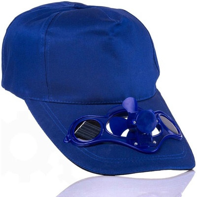 Solární s ventilátorem modrá