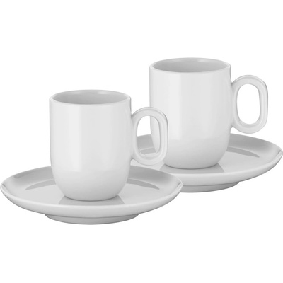 WMF Biele porcelánové šálky v súprave na espresso Barista 2 x 60 ml