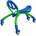 Caretero Toyz Количка за яздене Beetle 2В1 Тип Бръмбър Син Caretero Toyz