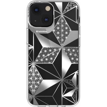 SwitchEasy Artist Asanoha Case - дизайнерски хибриден удароустойчив кейс за iPhone 13 mini (прозрачен)