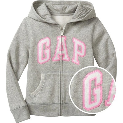 Gap 692277-02 Dětská mikina Gap logo zip Šedá