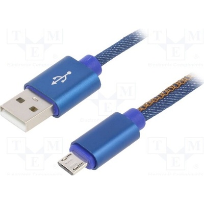 Gembird CC-USB2J-AMMBM-2M-BL USB - microUSB typ B 2m modrý