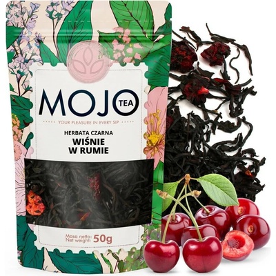 Mojo Tea Černý čaj Višně v rumu 50 g