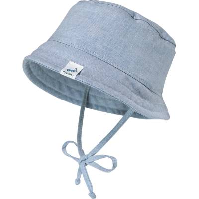 maximo Детска шапка Maximo Kid's Baby Hütchen Futter Bindeband UV 15 Hat - Blue Melange - размер 45 cm (904-4119-0114)