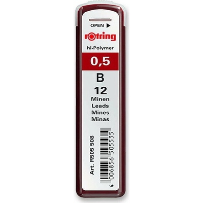 Rotring Tuhy 0,5 mm tvrdost B 0042/5055070 12 ks
