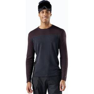 Smartwool Мъжки термоактивен суитшърт Smartwool Classic Thermal Merino Base Layer Colorblock Crew Boxed mink/charcoal