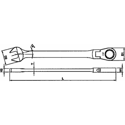 Teng Tools Kombinovaný klíč s kloubem a ráčnou 13mm 131890600