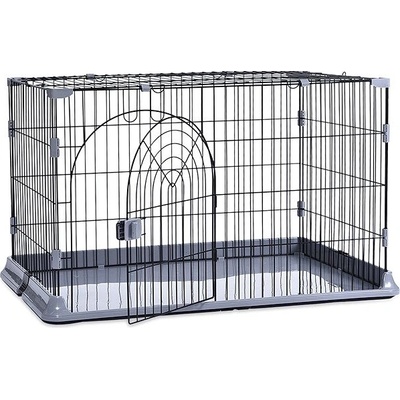 Duvo+ Skládací kovová klec pro kočky 100 x 65 x 60 cm