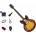 Epiphone ES-335 LH Premium SET Vintage Sunburst Джаз китара