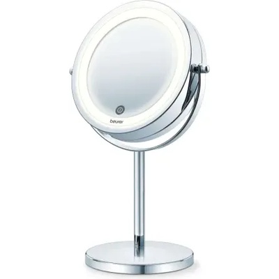 Beurer Козметично огледало, Beurer BS 55 Illuminated mirror, touch sensor, 18 LED light, 7 x zoom, 2 swivering mirrors, 13 cm (65486_BEU)