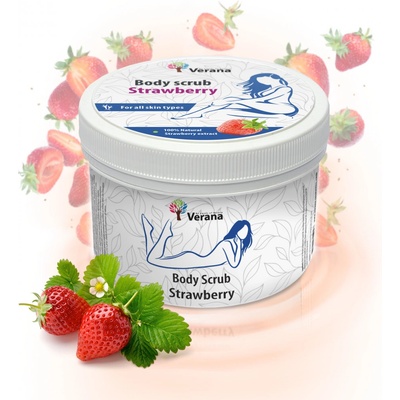 Verana telový peeling Jahoda 300 g