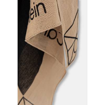 Calvin Klein зимен шал дамски с лен (LV04F9021G)