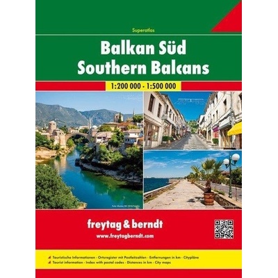 Superatlas Balkan Süd Serbien-Montenegro-Kosovo-Mazedonien-Albanien