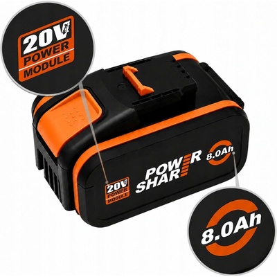 Worx WA3572 20V, 2,5 Ah
