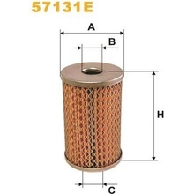 Hydraulický filter riadenia WIX FILTERS 57131E