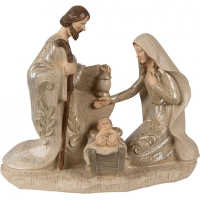 Figurka Ježíška s rodiči v betlému – 23 cm