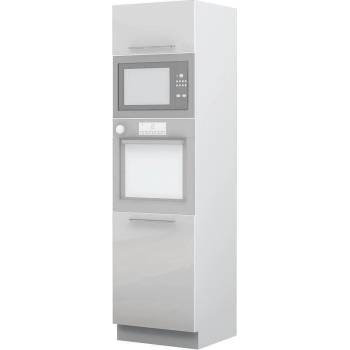 Висок шкаф за вграждане на фурна и микровълнова Riva K21-60-RM/2