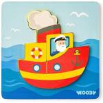 Woodyland Puzzle Baby - лодка (91361)