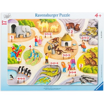 Ravensburger Пъзел Ravensburger от 17 части - Моите първи числа до 5 (05233)