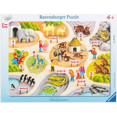Ravensburger Пъзел Ravensburger от 17 части - Моите първи числа до 5 (05233)