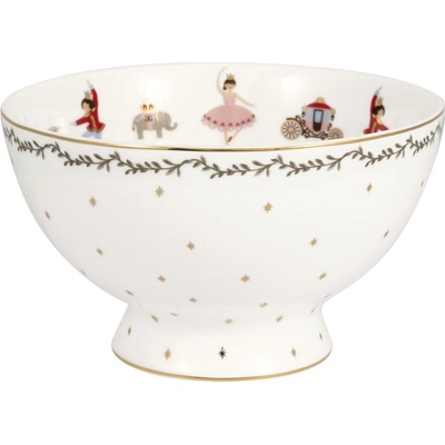 GREEN GATE Porcelánová miska Royal Christmas zlatá porcelán 400 ml