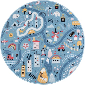 Multidecor Детски килим stella streets 120 см син/град (mu0270)