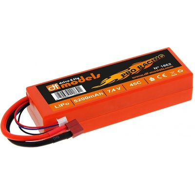 DF drive and fly models Akumulátor LiPo 7,4 V / 5200 / 45C Pro Racing T-dean