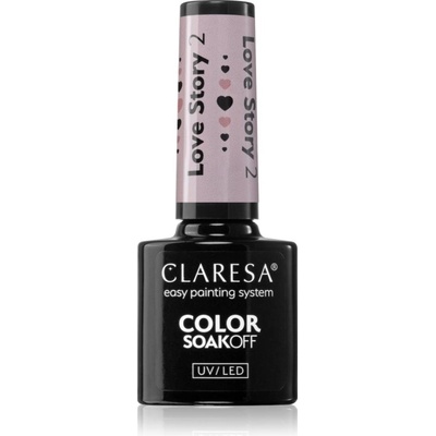 Claresa SoakOff UV/LED Color Love Story gélový lak na nechty odtieň 2 5 g