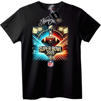 NOONEBRAND Тениска New Orleans Super Bowl 2025 - 4XL, Black