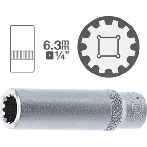 KS TOOLS Дълги вложки gear lock 1/4"