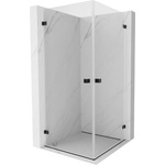 Mexen Lunar-B Duo кабина за душ с отваряеми врати 70 x 70 см, прозрачна, черна - 832-070L-070P-70-00 (832-070L-070P-70-00)