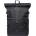 Sandqvist Дневна раница Sandqvist Icon Rolltop Backpack 26 Daypack - Black with Black Leather - размер One Size (502-9421-0111)