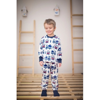 Detské pyžamo Požiarnik ponožky modré