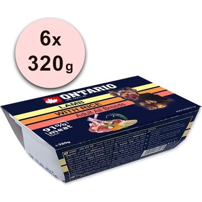 ONTARIO купа Агне с Ориз - 6 x 320г