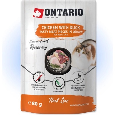 Ontario Cat Herb Line Chicken with Duck 80 g