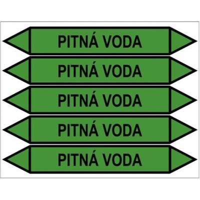 Značení potrubí, pitná voda PZG 009303
