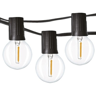 Svetelná reťaz Solight LED vonkajšia reťaz s žiarovkami 25 žiaroviek 15 m + 5 m 20 W teplá biela WO794